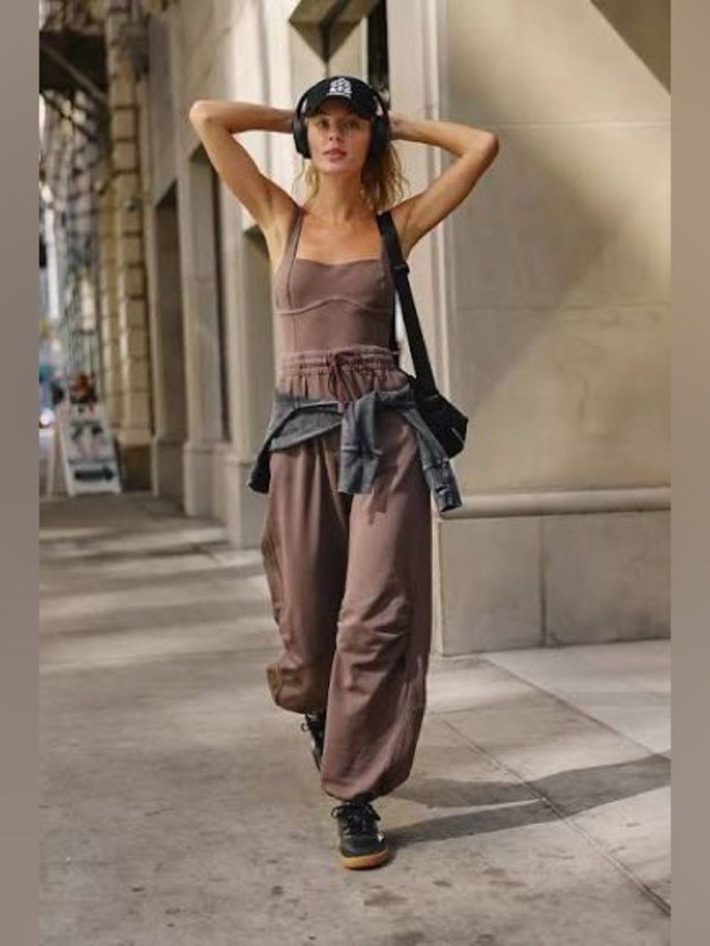 1289. FREE PEOPLE Inbound Onesie in Dark Espresso Sz XS NWOT $128
